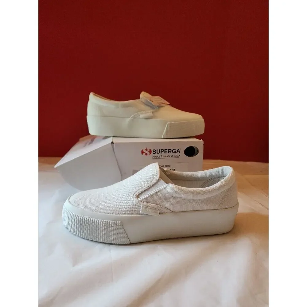 Superga 2306 Cotu White Womens Shoes Size 7.5 M Fashion Sneakers Platform